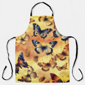 美しい水彩蝶 エプロン (正面)