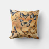 美しい水彩蝶 クッション (正面)