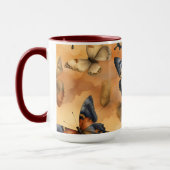 美しい水彩蝶 マグカップ (左)