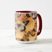 美しい水彩蝶 マグカップ (正面右)