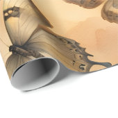 美しい水彩蝶 ラッピングペーパー (ロールコーナー)