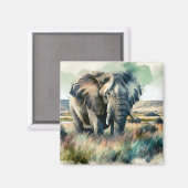 美しい水彩象 マグネット (正面/裏面)