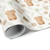 美しい水彩赤ちゃんシャワーラッピング紙 ラッピングペーパー (ロールコーナー)