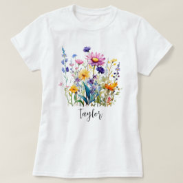 美しい水彩野草植物園 Tシャツ