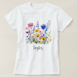 美しい水彩野草植物園 Tシャツ