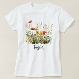 美しい水彩野草植物園 Tシャツ