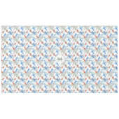 美しい水彩鳥と葉のパターン テーブルクロス (正面(横))