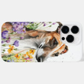美しい水彩黄褐色ホワイトウィペット犬 Case-Mate iPhoneケース (裏面 (横))