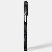 美しい水彩黒猫と金ゴールドベール Case-Mate iPhoneケース (裏面 / 右)