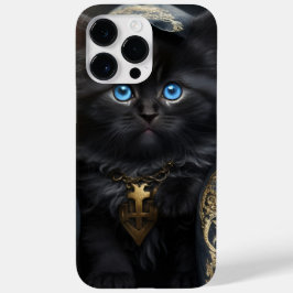 美しい水彩黒猫と金ゴールドベール Case-Mate iPhone 14 PRO MAXケース