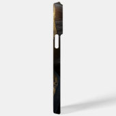 美しい水彩黒猫と金ゴールドベール Case-Mate iPhoneケース (裏面 / 右)