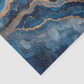美しい水晶の宝庫は青の色合いで揺れ動く 薄葉紙 (詳細)