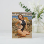 美しい水着模型 ポストカード (スタンド正面)