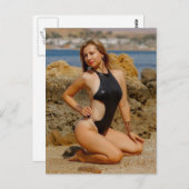 美しい水着模型 ポストカード (正面/裏面)