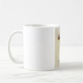 美しい水色のカワウソ コーヒーマグカップ (左)