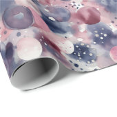 美しい水色のクリスマス ラッピングペーパー (ロールコーナー)