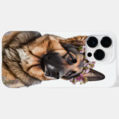 美しい水色のドイツの羊飼い犬 Case-Mate iPhoneケース (裏面 (横))