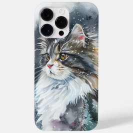 美しい水色のノルウェーの森の猫 Case-Mate iPhone 14 PRO MAXケース
