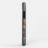 美しい水色のフローラルパターンiPhoneケース Case-Mate iPhoneケース (裏面/右)