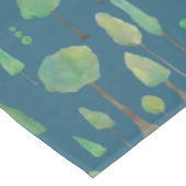 美しい水色の木 テーブルクロス (アングル)