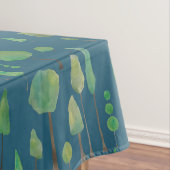 美しい水色の木 テーブルクロス (インサイチュ)