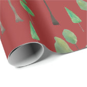 美しい水色の木 ラッピングペーパー (ロールコーナー)