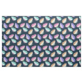 美しい水色の蝶パターン ファブリック (ファットクウォーター)