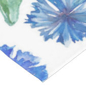 美しい水色の青いトウモロコシの花 テーブルクロス (アングル)