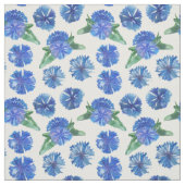 美しい水色の青いトウモロコシの花 ファブリック (見本)