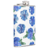 美しい水色の青いトウモロコシの花 フラスク (右)