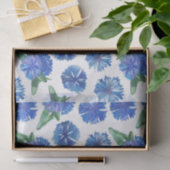 美しい水色の青いトウモロコシの花 薄葉紙 (ギフト)