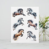 美しい水色の馬が宙に舞う (スタンド正面)