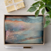 美しい水色の馬と女の子のデコページ 薄葉紙 (ギフト)