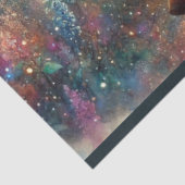 美しい水色の馬と女の子のデコページ 薄葉紙 (詳細)