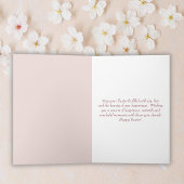 美しい水色の馬の復活祭の願い シーズンカード