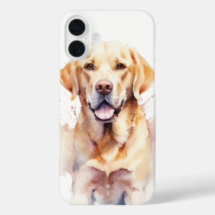 美しい水色イエローラブラドールレトリーブドッグ iPhone 16 PLUSケース