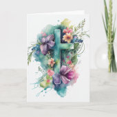 美しい水色クリスチャンクロス シーズンカード (正面)