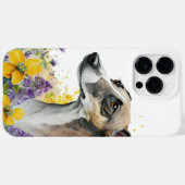 美しい水色タンホワイトグレイハウンド犬 Case-Mate iPhoneケース (裏面 (横))