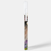 美しい水色タンホワイトグレイハウンド犬 Case-Mate iPhoneケース (裏面 / 左)