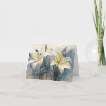 美しい水色ホワイトクリームパープルユリ