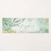 美しい水色ユーカリ名ヨガマット ヨガマット (正面(横))