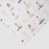 美しい水色ヨガガガールズめい想自然 薄葉紙 (詳細)