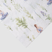 美しい水色ヨガガガールズめい想自然 薄葉紙 (詳細)