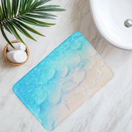 美しい水面下ビーチサンドのアニメスタイル バスマット