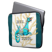 美しい水馬ノートパソ感動的ックケース ラップトップスリーブ (正面左)