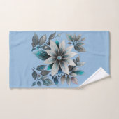 美しい氷の花と葉 ハンドタオル (ハンドタオル)