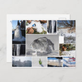 美しい氷、雪と冬の感覚! ポストカード (正面/裏面)