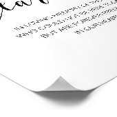 美しい永遠の記憶、心に留める、ブラックメモリアル ポスター (角)