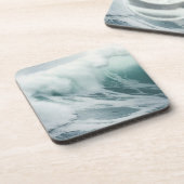 美しい泡立つ波 コースター (左側)