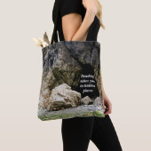 美しい洞窟風の本のビーチ袋 トートバッグ (クローズアップ)